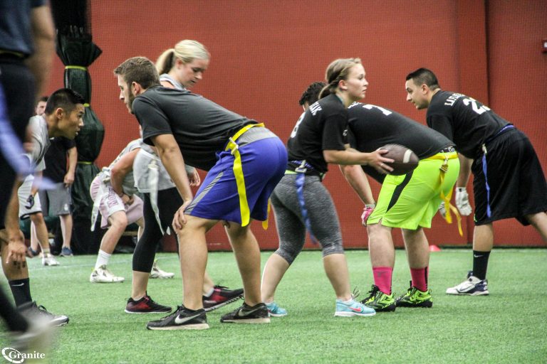 Employees competing in a sports league