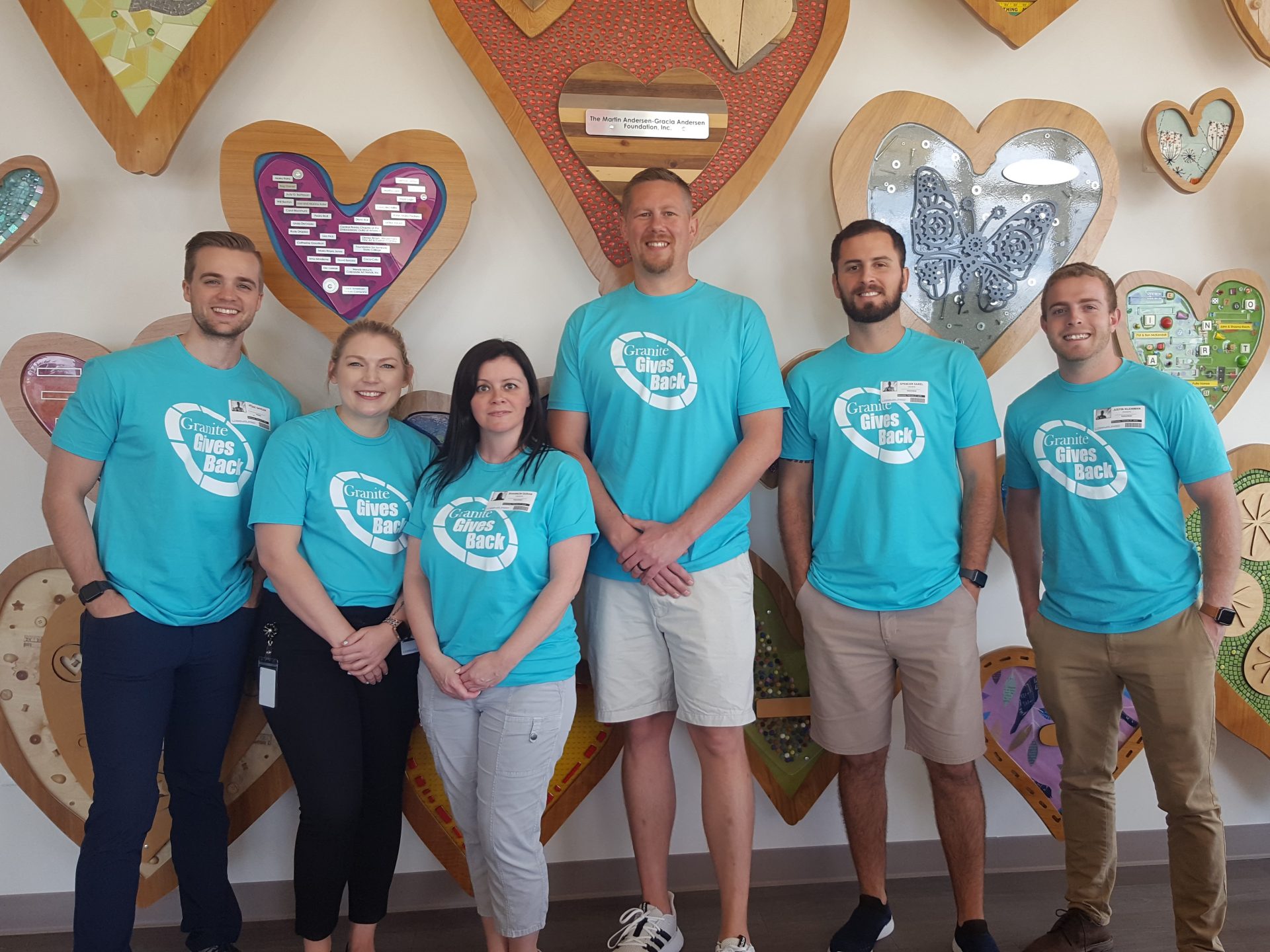 Group by the Heart Donation Wall