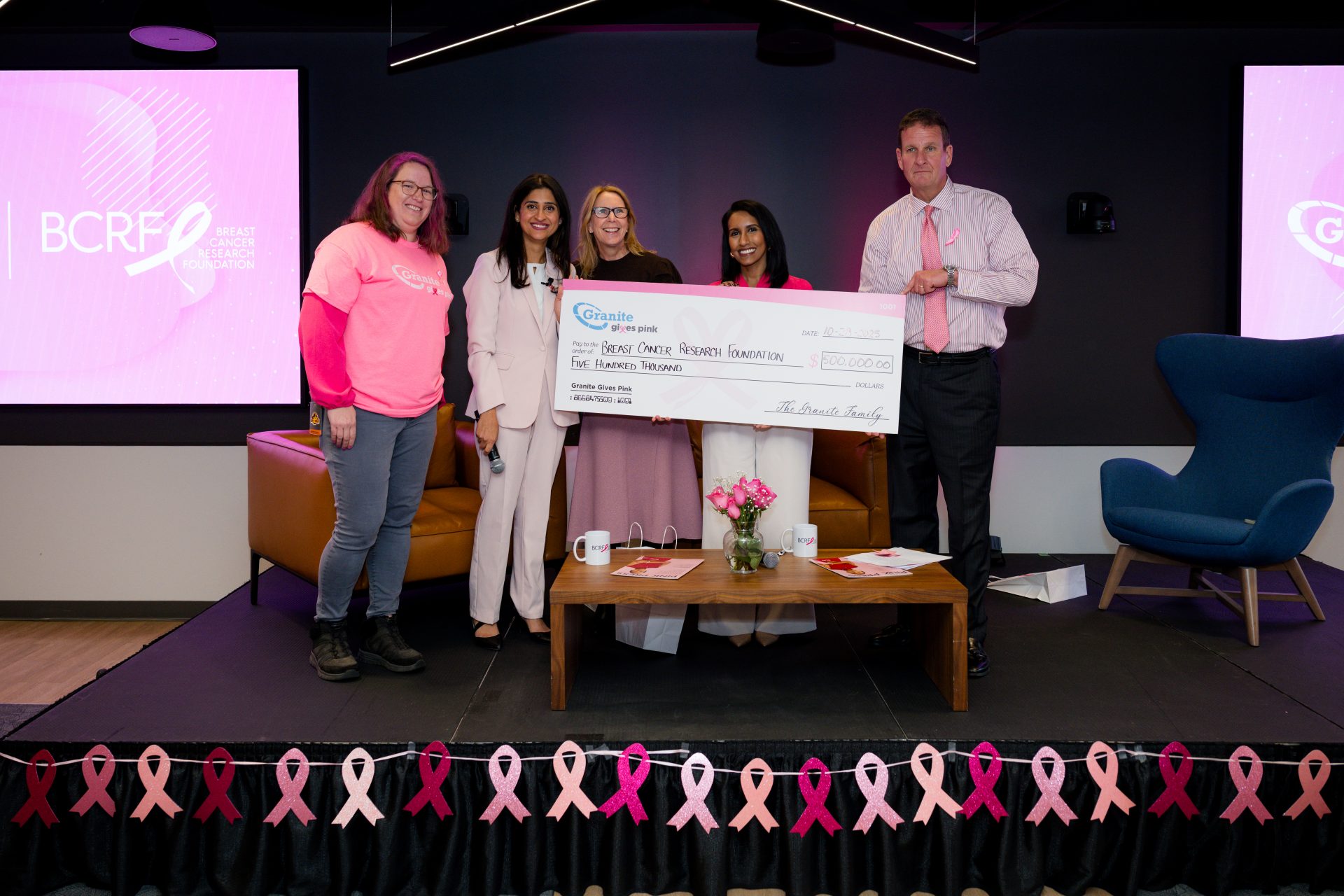 Granite Raises $500,000 for Breast Cancer Research Foundation Through Inaugural ‘Granite Gives Pink’ Fundraiser